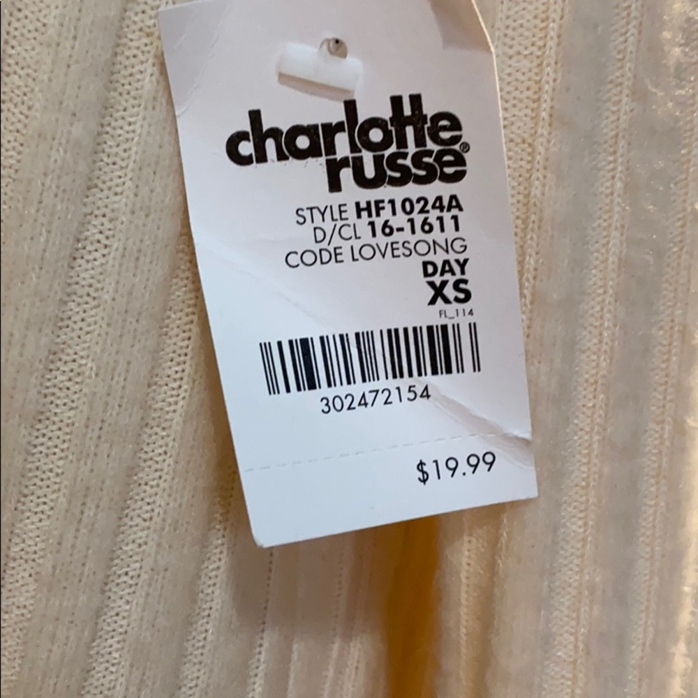 🌸3/$12🌸CHARLOTTE RUSSE OFF-WHITE TOP - Picture 5 of 5